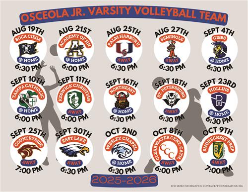 JV Schedule